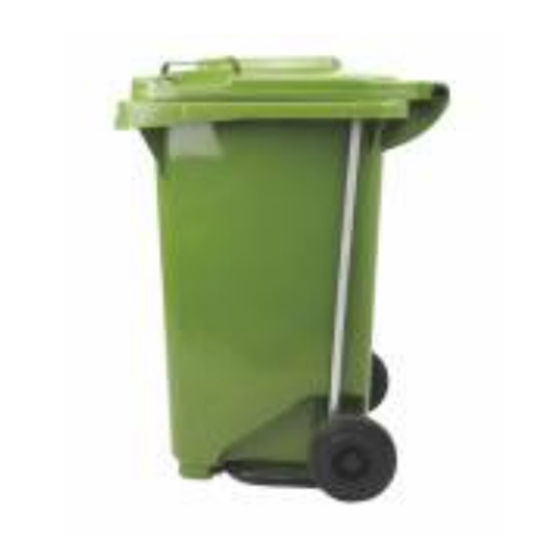Flip-Top Wheeled Plastic Garbage Bin Mold