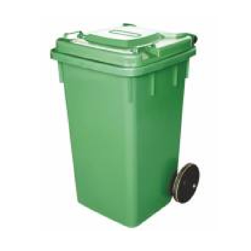 Flip-Top Wheeled Plastic Garbage Bin Mold